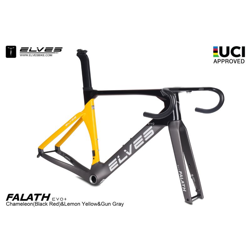 UCI Approved ELVES Falath EVO+ Carbon Road Disc Frameset