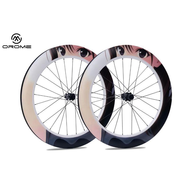 ELVES OROME SA Series Custom Painted Carbon Road Disc Wheelset